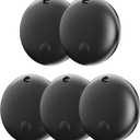 Air Tracker Tag IP67 Waterproof Bluetooth Tracker, Keychain Finder, Item Locator for Bags, Backpacks, Luggage, Pets, Wallets (Black-5)