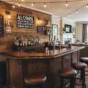 2 x YVHOGTA Funny Bar Metal Sign Alcohol No Great Story Started with Salad Vintage Beer Sign for Home Bar Basement Garage Man Cave Decor 12x8 Inch