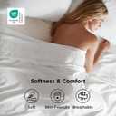 Bedsure California King Sheet Sets - 4 Pieces Soft Cal King Sheets - Breathable & Cooling - Hotel Luxury - Easy Care Polyester Microfiber Bedding for Women, Men, Bright White