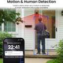 INFIYA 2K No Drill Window Camera-2 Pack 2.4Ghz & 5Ghz WiFi Dome Cameras for Home Security for Indoor & Outdoor Monitoring, Color Night Vision, Human Detection, 24/7 Recording, Ideal for Apartment, K1