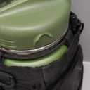 1 Gallon Water Bottle with Military Style Bottle Holder Bag Insulated Stainless Steel Water Jug for Men (Army Green)