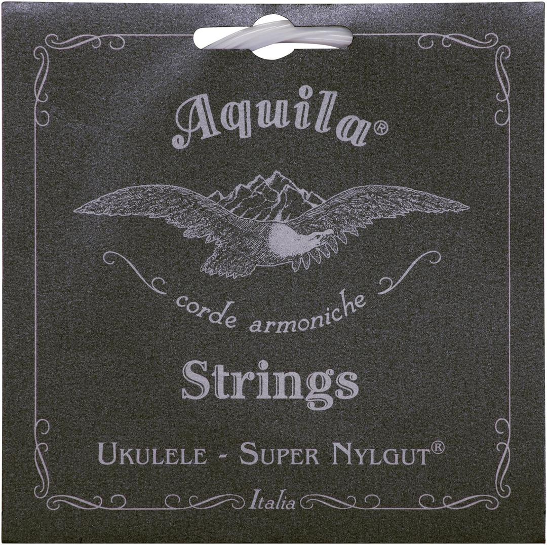 Aquila Super Nylgut AQ-107 Tenor Ukulele Strings  Low G, Pearl-Colored Synthetic Gut, 4-String Set with Perlon Core for Stable Tuning and Precise Play