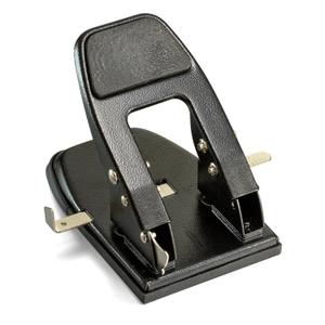 Officemate Heavy Duty 2-Hole Punch, Padded Handle, Black, 50-Sheet Capacity (90082)