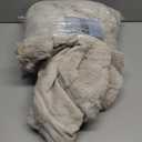 Lotus Karen Faux Fur Throw Blanket Linen - 800 GSM Bubble Rabbit Fluff Blanket for Couch Bed Sofa,Softest Fluffy Fuzzy Cozy Blanket,Thick Furry Plush Shaggy Warm Blankets for Women,50x60 Inches