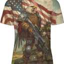 3D Pattern Print T-Shirt for Design Breathable Cool Lightweight Flexible Easy to Match Diverse and Stylish Apparel