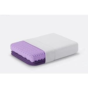 Purple Pillow - The Most Supportive Pillow Science Can Dream Up, Adjustable Boosters for Personalized Height, Made with GelFlex Grid, Ergonomic Support, Standard Size, Purple 