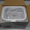 Levietti 2-Pack Borosilicate Glass Food Storage Containers with Lids 35oz (1040 ml)  Airtight Leakproof Meal Prep Containers, BPA-Free Snap Lock Lids, Oven Microwave Freezer Dishwasher Safe