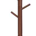 VASAGLE Solid Wood Coat Rack, Free Standing Tree-Shaped Coat Rack with 8 Hooks, 3 Height Options, for Clothes, Hats, Bags, Living Room, Bedroom, Home Office, Dark Walnut URCR04WN