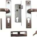 ARTIBETTER Door Handle Lock Stainless Steel Interior Panel Locking Heavy-Duty Front Door Easy Install Modern Security 4.72X 7.48 Inch