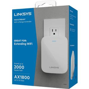 Linksys RE7350 Dual-Band Wi-Fi 6 Wireless Range Extender