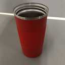 17oz Travel Coffee Cups Insulated Mug Thermal Tumbler to Go with Lid Leak Proof Reusable Stainless Steel Coffee Mug Spill Proof for Hot and Iced Cold Drinks (Red, 510ml) (17.2 Ounces)