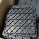 60 Pack Plastic Interlocking Deck Tiles, 60 sq. ft Patio Deck Tile, 12"x12" Indoor Outdoor Non-Slip and Waterproof Patio Floor Decking Tiles for Garden Yard Walkway Balcony Porch Poolside, Dark Gray