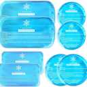Tutmyrea Ice Packs for Injuries Reusable, 8 Pack Soft Gel Pack, Hot and Cold Compress, Ice Pack for Kids Boo Boo, Cold Packs for Injuries, Migraines, First Aid, Pain Relief, Wisdom Teeth (8 Piece Assortment (Pack of 1))
