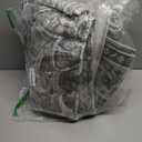 RELEANY Area Rugs 5'x7' Washable Non-Slip, Floral Vintage Distress Print Pattern Medallion Carpet for Living Room Bedroom Dining Room, Dark Green Gray