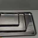 Bakers Signature Stainless Steel Cookie Sheet Pan, Stainless Steel Baking Sheet Set of 3, Mirror Finish, Non-Stick, Rust Resistant, BPA Free, Dishwasher Safe, 9/12/16 Inch