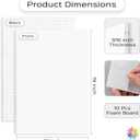 Mat Board Center 10 Pack 13x19 Self Adhesive White Foam Board 3/16" Thick | One Side Adhesive, Warp-Resistant, Acid Free, Foam Core Board for Picture & Poster Mounting, Crafts, Artworks, Backing Boards