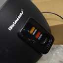 Elite Gourmet ERC003BX Electric Rice Cooker with Automatic Keep Warm Makes Soups, Stews, Grains, Hot Cereals, 6 Cups Cooked (3 Cups Uncooked), Black