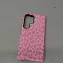Magnetic Cheetah Phone Case for Samsung Galaxy S25 Ultra, Compatible with MagSafe, Cute Pink Aesthetic Leopard Print Soft TPU and Hard PC Shockproof Protective Phone Cover for Women Girls