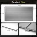 Slatwall Panel Garage Wall Organizer, Grey, 8'H x 4'W