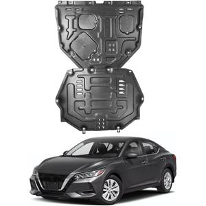 Front Engine Splash Shield Fit for Nissan Sentra 2020 2021 2022 2023 2024 Skid Plate Suitable for Sentra Engine Guard Cover Mud Flaps Directly Replace Original One Black