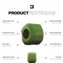 Jawzrsize Pop 'N Go Jaw, Face, and Neck Exerciser - Define Your Jawline, Slim and Tone Your Face, Look Younger and Healthier - Helps Reduce Stress and Cravings - Facial Exerciser (Advanced Green)