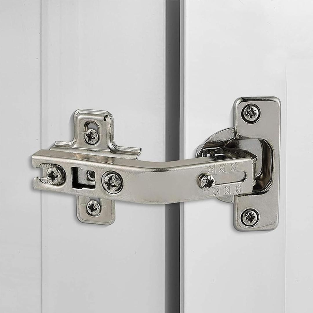 ROYXTZ 4pack 2Pair 135 Lazy Susan Hinge,Full Overlay Concealed for Corner Kitchen Cabinet Replacement Hardware, Cupboard Folded, Folden Door