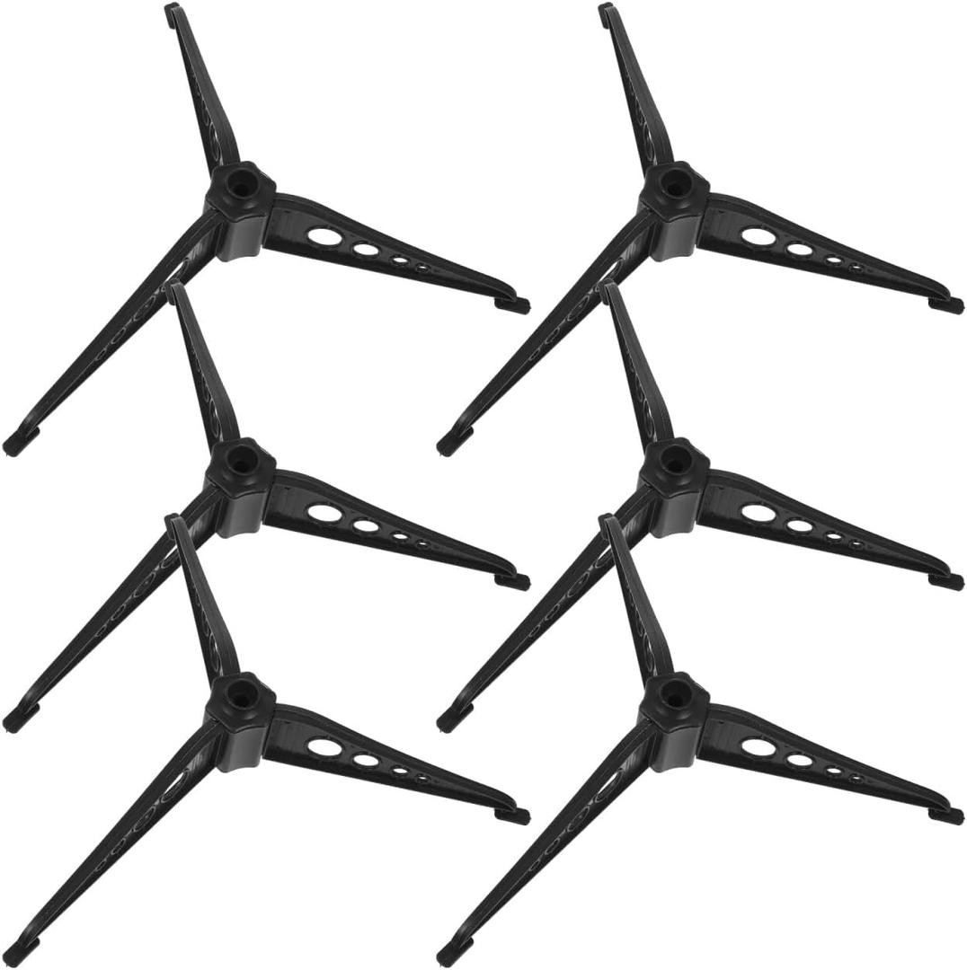 DOITOOL Christmas Tree Stands: 6 Pcs Small Plastic Christmas Tree Base Stand Legs Replacement for Xmas Holiday (Dark Green)