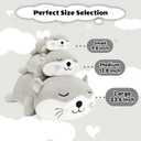 Finebee Weighted Otter Stuffed Animals, Cute Weighted Otter Plush, Soft Stuffed Weighted Plushie Birthday for Kids & Adults (9.8" 0.8Lbs)