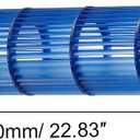 PATIKIL 94x580mm Air Conditioner Blower Fan Wheel, External Fixation Cross Flow Fan Assembly Replacement for Room AC, Blue