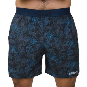 Sprints Mens 2-in-1 Running Shorts, 5 inch Quick Dry Athletic Shorts w/Pockets, Breathable, 4-Way Stretch for Gym & Workout (Blue, S)