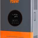 PowMr 5000W Hybrid Solar Inverter 48VDC to 110V/220VAC, 5KW Off-Grid w/Built-in 120A MPPT Charge Controller, Pure Sine Wave Inverter for 48V Lead-Acid & Lithium Battery &User, Peak Power:15000W