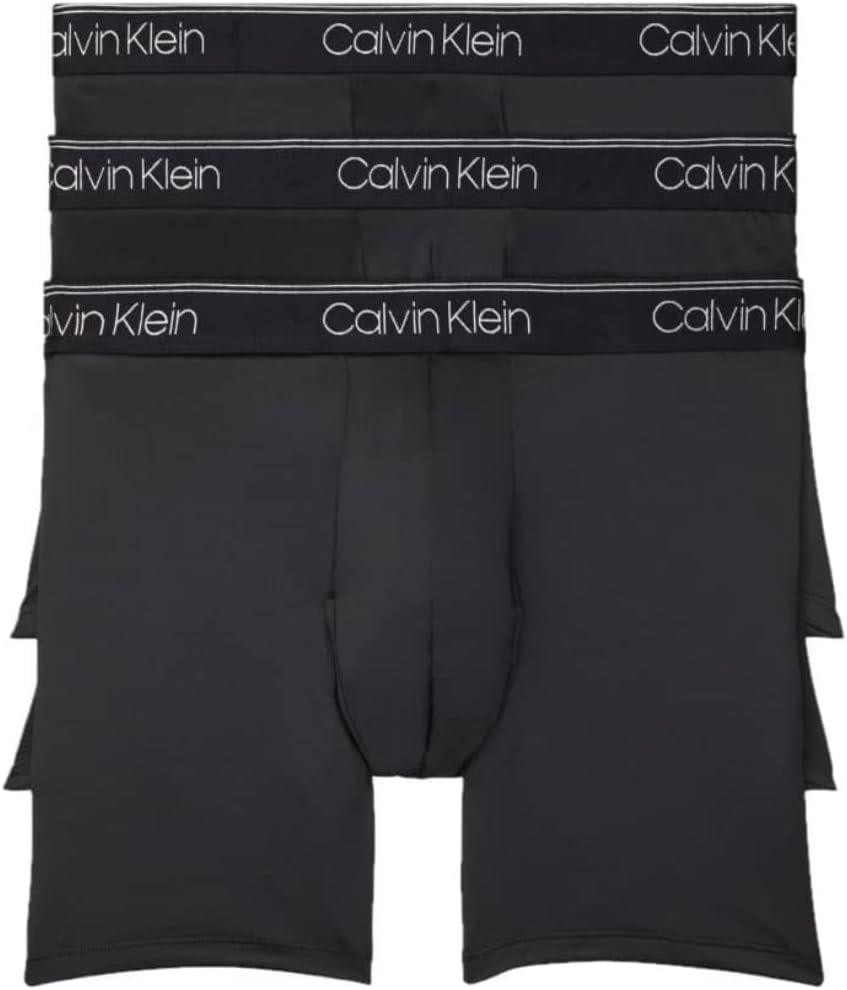 Calvin Klein Men's Micro Stretch 3-Pack Boxer Brief, (Large)