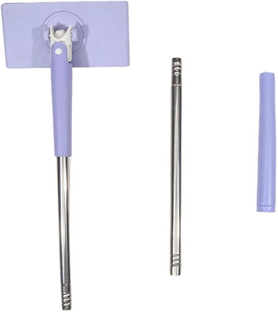 1Зc Portable Mini Mop Automatic Paper Towel Changing 360Rotation Cleaning Tool for Floor Window Dust Removal No Cloth (70CM)