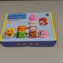 12 PCS Stacking Toys Set for Toddlers 18+ Months 1 2 3 4 Years Old Boys Girls Preschool Pressable Animals Stacking Blocks Sensory Toys with Cute Expressions Fun Easter Birthday Gifts for Kids