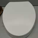 KOHLER 25875-0 Hyten 3" Height, Elevated Soft Close Elongated Toilet Seat, Contoured Seat with Grip-Tight Bumpers, Quick-Attach Hardware, No Slam Toilet Seat, White
