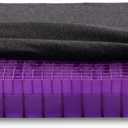 Purple Double Seat Cushion | Pressure Reducing Grid Designed for Ultimate Comfort | Designed for Office Chairs | Made in The USA, Measures 18 by 16 by 2 inches.