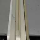 LazBlinds No Drill Zebra Blinds for Windows 29.5" W x 64" H, Cream