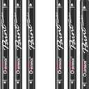 Overseas Black Acrylic Paint Markers, 6 Pack Dual Tip Paint Pens Acrylic Markers - Dot and Brush Tip Coloring Marker for Wood, Rock, Canvas, Glass, Metal, Plastic, Rubber, Fabric, School Supplies