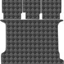 Cargo Mat & Backrest Mats for 2017-2024 Audi Q7 / SQ7 5 Seats Accessories, All Weather Waterproof Rear Cargo Liner Rear Trunk Liner Back Seat Cover Protector