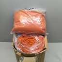 Bedsure Queen Comforter Set Burnt Orange - Bed in a Bag Queen Size Bedding 7 Pieces, GentleSoft Pintuck Bed Set Gift for Family, Pinch Pleat Burnt Orange Comforter with Sheets, Pillowcases & Shams