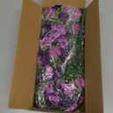 Artificial Fake Hanging Flowers Plants for Outdoor Outside Spring Summer Decoration 2PCS Faux Silk UV Resistant Realistic Mums Daisy with Eucalyptus for Home Porch Patio Balcony(Purple & Magenta)