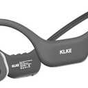 Open-Ear Bone Conduction Headphones, IP66 Waterproof, Integrated Transducer Running Headphones with Dual Mode, Rear Safety Light, 10H Battery,Advanced Mic for Cycling, Hiking & Outdoor Sports (DarkGray)