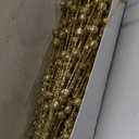 10 Pack Golden Artificial Glitter Berry Stems 15.7" Fake Christmas Picks Decorative Glitter Sticks for Christmas Tree DIY Wreath Crafts Fireplace Decor