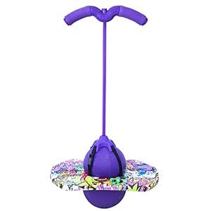 Willingfun Pogo Ball with Handle, Pogo Stick Balance Board, Gifts for Kids Ages 3 & Up, Toys for Girls and Boys, Toys for Ages 4, with Pump and Strong Grip Deck