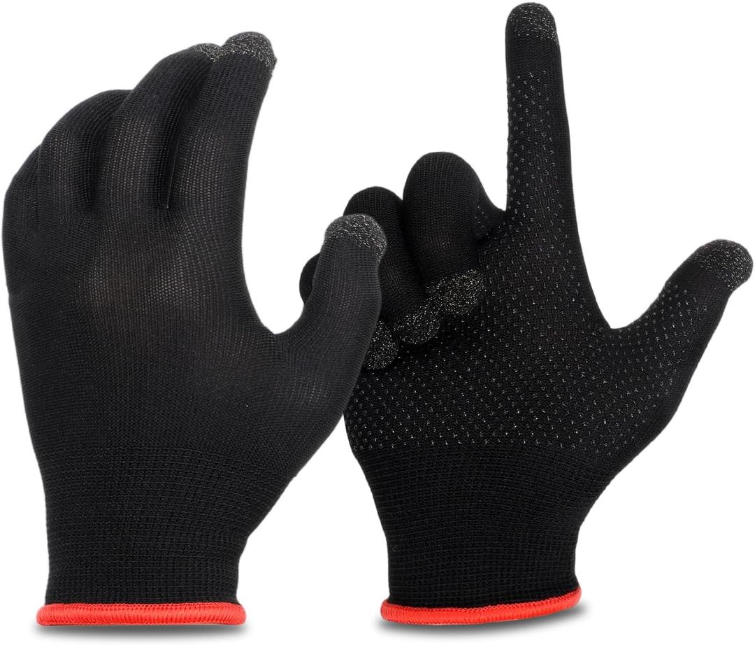 Anti-Sweat Breathable Mobile Finger Sleeve, Mobile Game Gloves, Ultra-Thin Mobile Gaming Gloves for Sweaty Hands, Cold Hands, High-Ranking Players Mobile Game Streamer