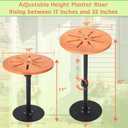 Plant Risers for Inside Pots,Adjustable Planter Insert for Large Pots,Plant Filler Lift Insert Flower Pot Riser for Outdoor Indoor Tall Large Planter Container,17-32 Rise,8" Base, 10" Top-2pack, 2pk-8"base+10"top,17-32"rise