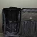 Travel Select Amsterdam 25-Inch Softside Expandable Rolling Upright Luggage, Lightweight 2-Wheel Suitcase with Push-Button Handle, Navy