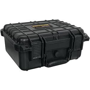 Torin ATRTC3530B Portable Plastic Tool Box with Foam Insert: Waterproof & Shockproof Hard Case for Optimal Tool Protection and Easy to Carry, 13.7" x 11.4" x 5.9", Black