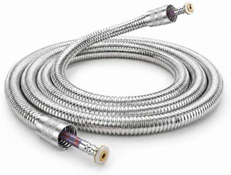 FunnyAir 79-inch Stainless Steel Anti-Burst Replacement Shower Hose, Chrome | Leak Proof, Rust Resistant, Extra Long, Flexible Reach Farther, Anti-Kink, Handheld Shower, Washing Pets, Cleaning Corners