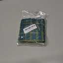 Gersoniel 50 Pcs Blue and Green Tartan Plaid Bear Baby Shower Napkins Bulk Vintage Scalloped Edges Baby Shower Disposable Paper Napkins for Neutral Gender Reveal Birthday Wedding Party Supplies